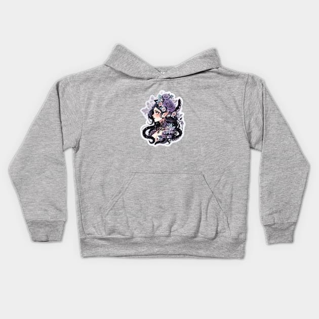 Pastel Goth Sea Witch Kids Hoodie by DarkSideRunners